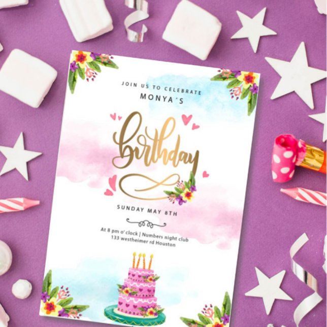 Invitation de fête d'anniversaire (Créateur téléchargé)