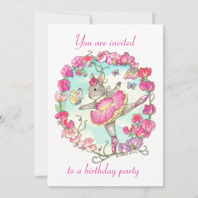 Invitation de fête d'anniversaire (Devant)