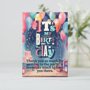 Invitation de fête d'anniversaire