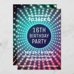 Invitation de fête d'anniversaire