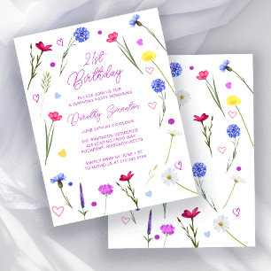 Invitation de fête d'anniversaire 21 ans BUDGET Wi