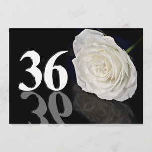 Invitation de fête d'anniversaire 36 années
