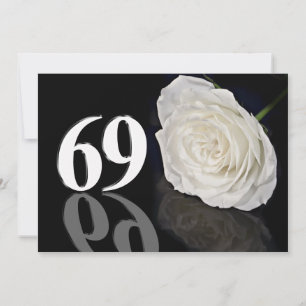 Invitation de fête d'anniversaire 69 années