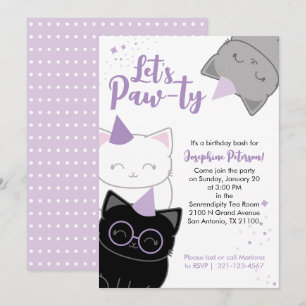 Invitation de fête d'anniversaire amusante pour ch