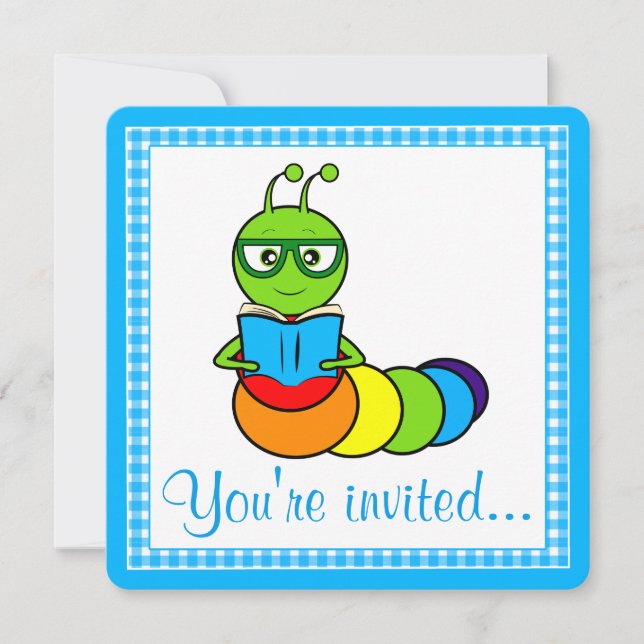 Invitation de fête d'anniversaire avec le rat de (Devant)