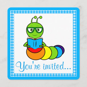 Invitation de fête d'anniversaire avec le rat de