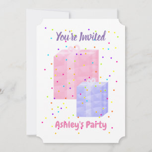 Invitation de fête d'anniversaire avec votre nom