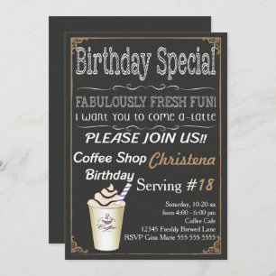 Invitation de fête d'anniversaire de