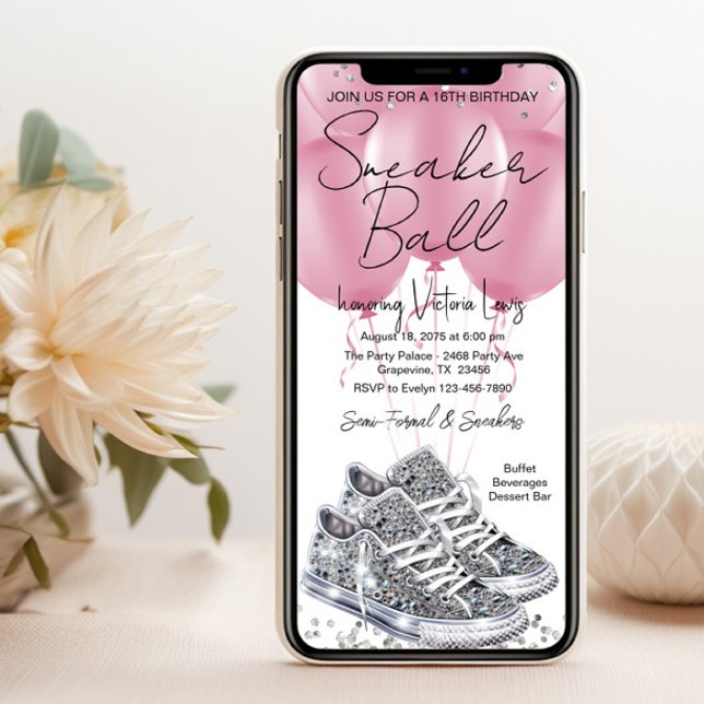 Invitation de fête d'anniversaire de balle de bask (You can change all of the text, font styles, font colors, background color.)