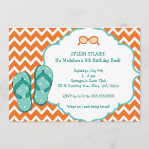 Invitation de fête d'anniversaire de bascule