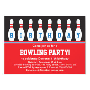 Invitations Faire Part Cartes Goupilles Bowling Zazzle Fr