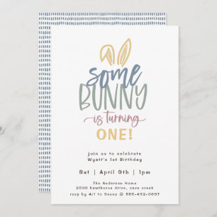 Invitation De Fête D'Anniversaire De Bunny