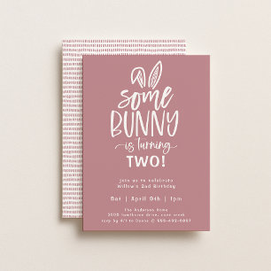 Invitation De Fête D'Anniversaire De Bunny