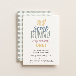 Invitation De Fête D'Anniversaire De Bunny