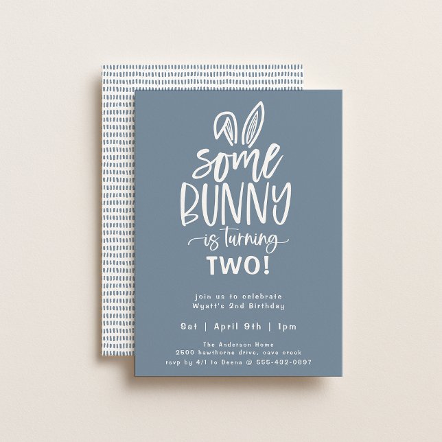 Invitation De Fête D'Anniversaire De Bunny (Créateur téléchargé)