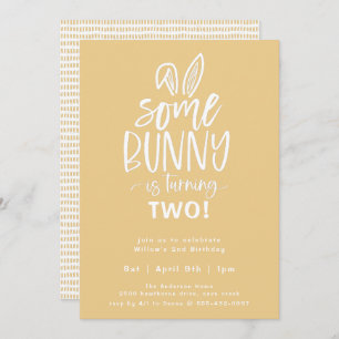 Invitation De Fête D'Anniversaire De Bunny