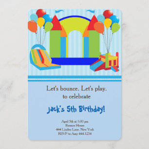 Invitation de fête d'anniversaire de Chambre de