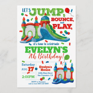 Invitation de fête d'anniversaire de Chambre de