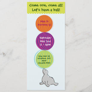 Invitation de fête d'anniversaire de chapiteau de
