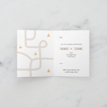 Invitation de fête d'anniversaire de construction