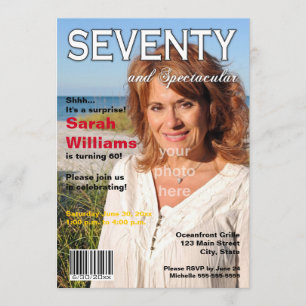 Invitation de fête d'anniversaire de couverture de