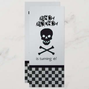 Invitation de fête d'anniversaire de crâne