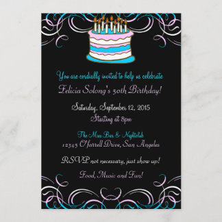 Invitation de fête d'anniversaire de fierté de