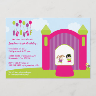 Invitation de fête d'anniversaire de filles de