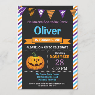 Invitation de fête d'anniversaire de Halloween