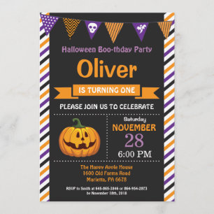 Invitation de fête d'anniversaire de Halloween