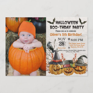 Invitation de fête d'anniversaire de Halloween