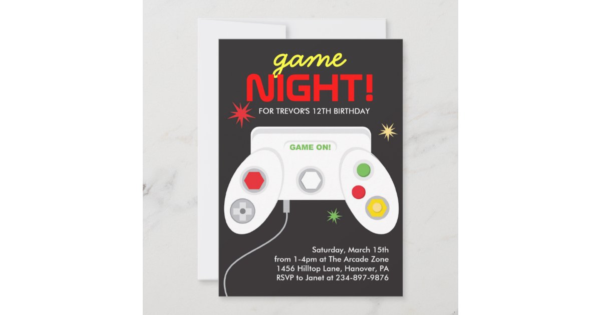 Cartes De Voeux Papeterie Maison Cartes Invitation Anniversaire Jeux Video Par 6 Ou 12 Maison Et Jardin