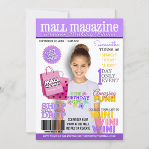 Invitation de fête d'anniversaire de la chasse au