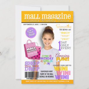 Invitation de fête d'anniversaire de la chasse au