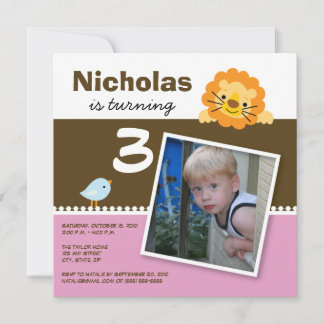 Invitation de fête d'anniversaire de la fête du li