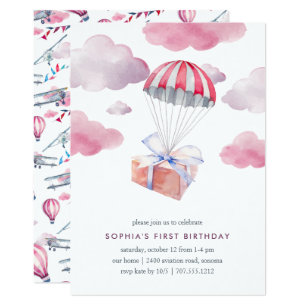 Invitations Faire Part Cartes Parachute Zazzle Fr