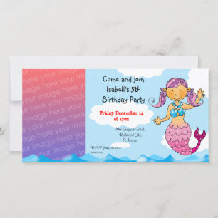 Invitation de fête d'anniversaire de la mignonne s