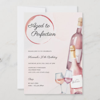 Invitation de fête d'anniversaire de la vinerie