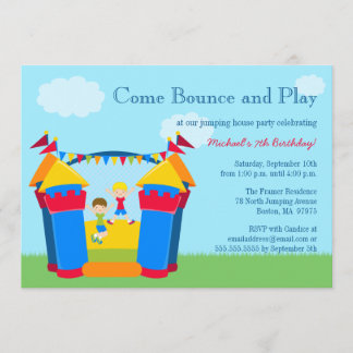 Invitation de fête d'anniversaire de maison du