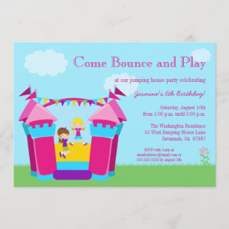 Invitation de fête d'anniversaire de maison du