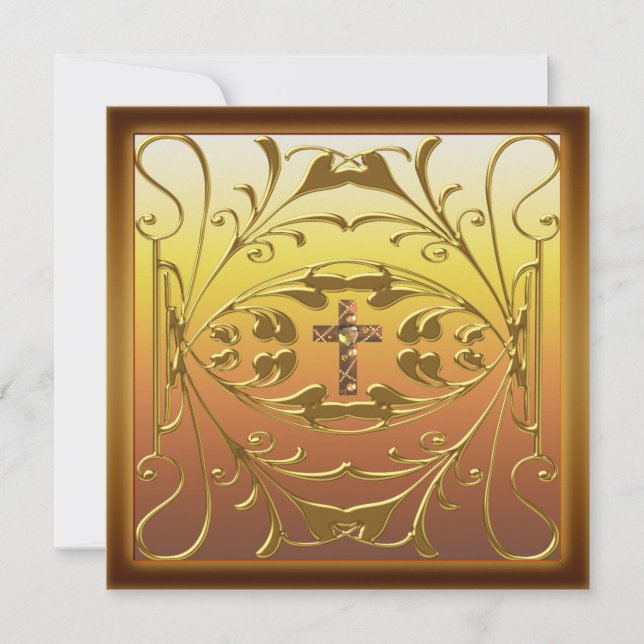 Invitation de fête d'anniversaire de mariage 50 an (Devant)