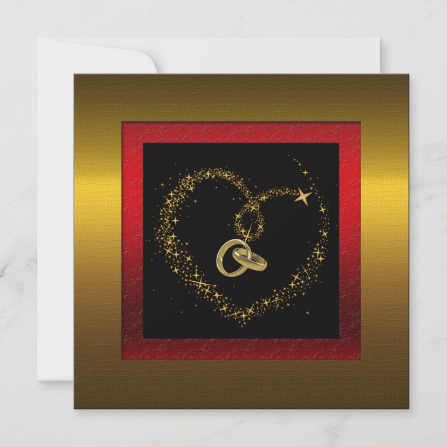 Invitation de fête d'anniversaire de mariage de 50 (Devant)