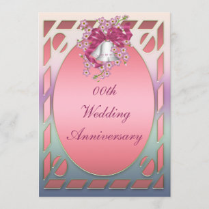 Invitation de fête d'anniversaire de mariage éléga