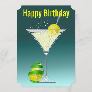 Invitation de fête d'anniversaire de Martini de