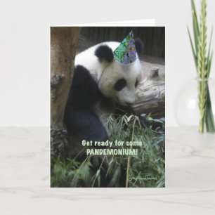 Invitation de fête d'anniversaire de pandémonium