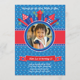 Invitation de fête d'anniversaire de photo de