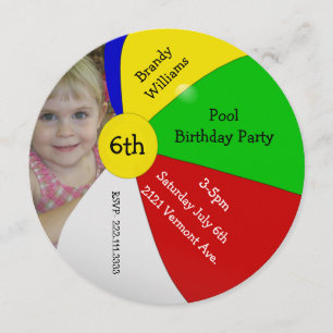 Invitation de fête d'anniversaire de photo de