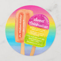 Invitation de fête d'anniversaire de Sweet Celebra