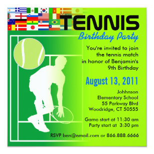 Invitations Faire Part Tennis Zazzle Fr