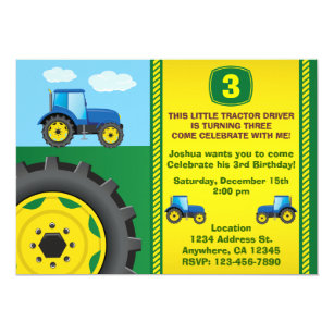 Invitations Faire Part Tracteur Zazzle Fr